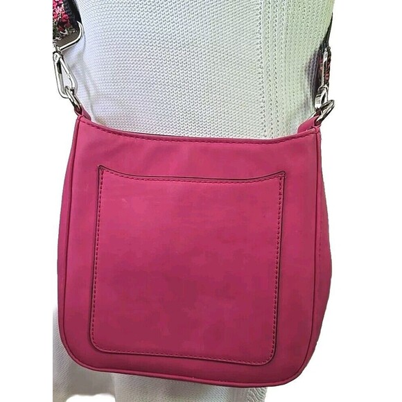 K. Carroll Ashley Crossbody Bag Purse Vegan Suede 2 Straps Guitar Floral - Picture 1 of 10